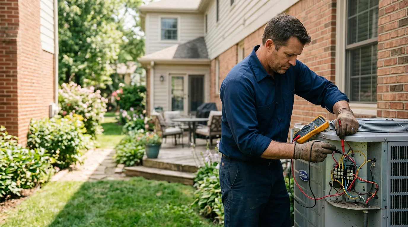HVAC technician working near Aspen Hill, MD
